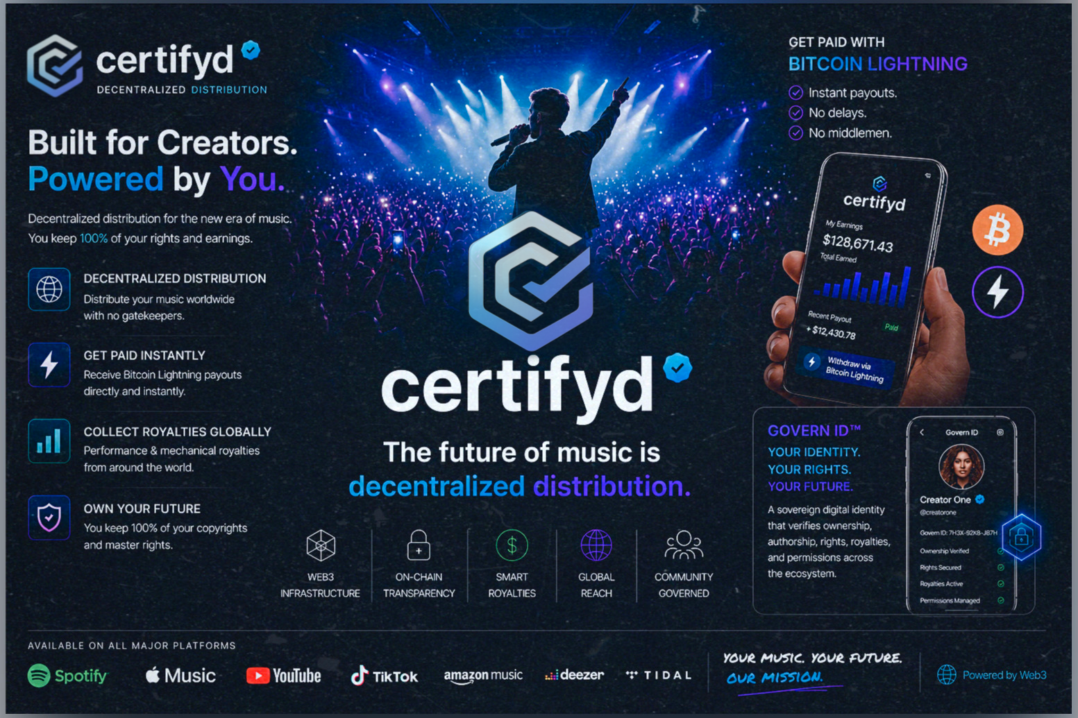 Certifyd Built for Creators Powered by You promo
