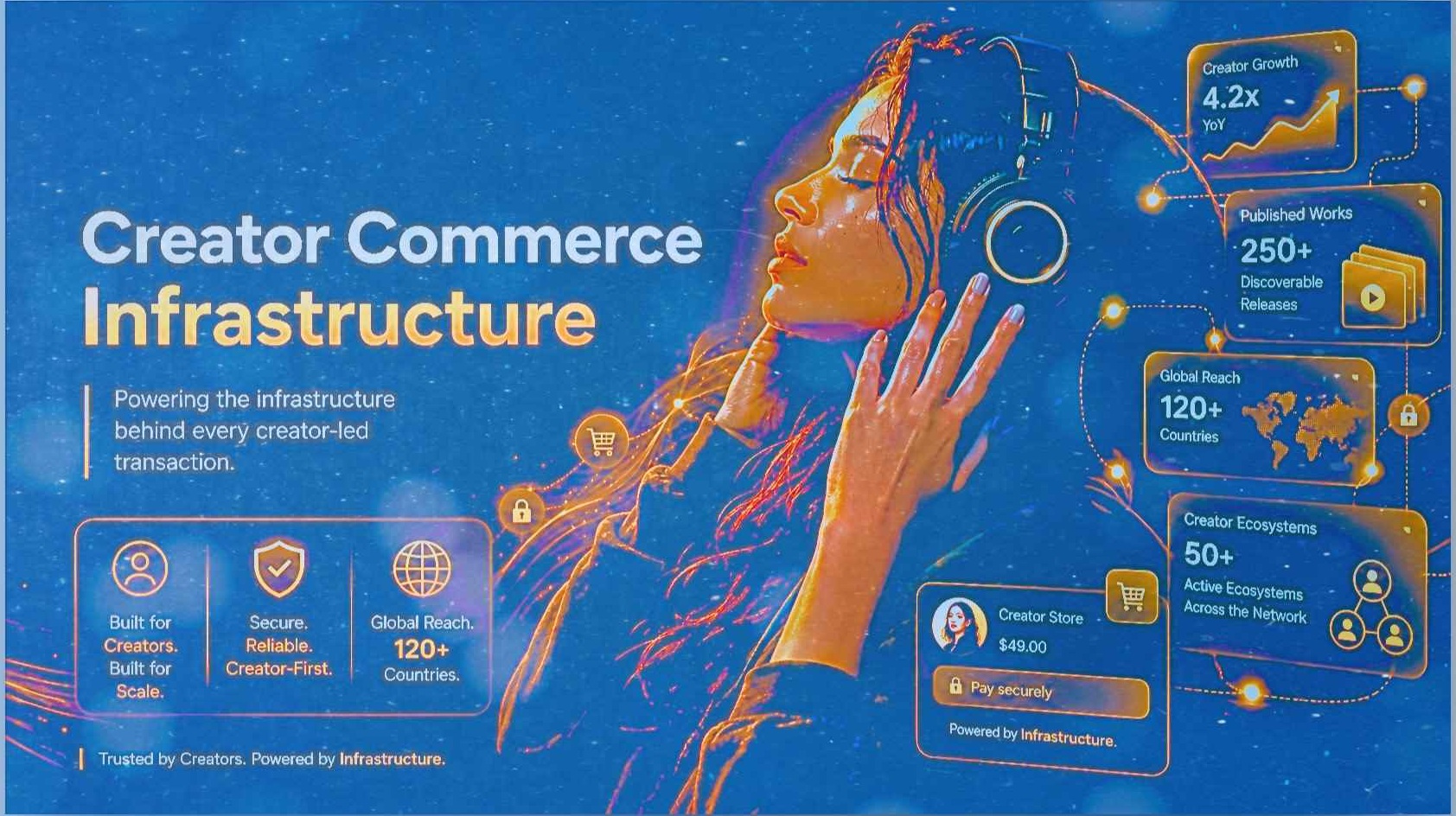 Certifyd distribution promo with creators and platform metrics